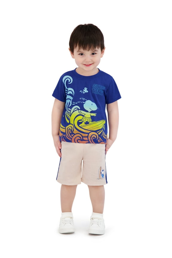 Toddler Boy 3 Piece Blue Short Set, Size 2T-4T