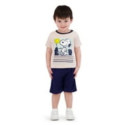 Snoopy Toddler Boy 3 Piece Short Set, Size 2T-4T