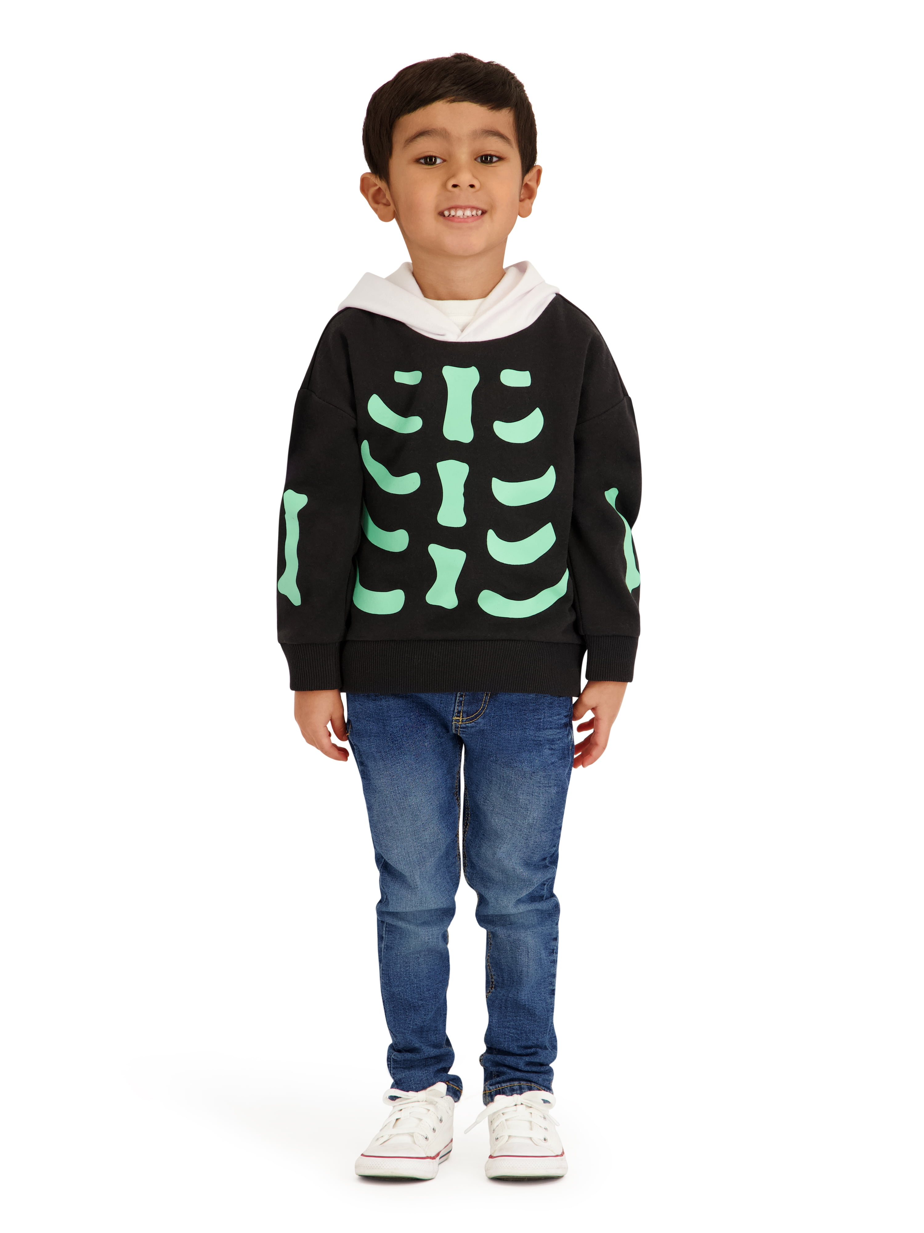 Snoopy Toddler Boys Glow In the Dark Fleece Hoodie, Sizes 12M-5T