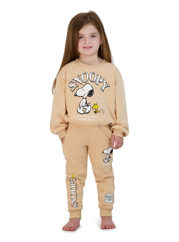 Snoopy Toddler Girls Jogger Set, Sizes 18 Months-5T