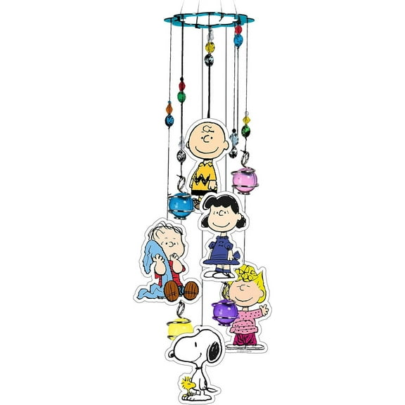 Snoopy Wind Chime - Outdoor Garden Décor - Decorative Chimes for Yard, Garden, Backyard and Patio Decoration Snoopy Metal