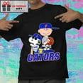 Snoopy Woodstock and Charlie Brown baseball players shirt