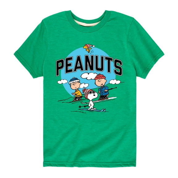 Peanuts - Snoopy and Friends Skiing - Toddler And Youth Short Sleeve Graphic T-Shirt