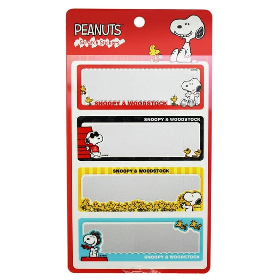 Snoopy and Friends Write Your Own Secret Scratch Off Stickers