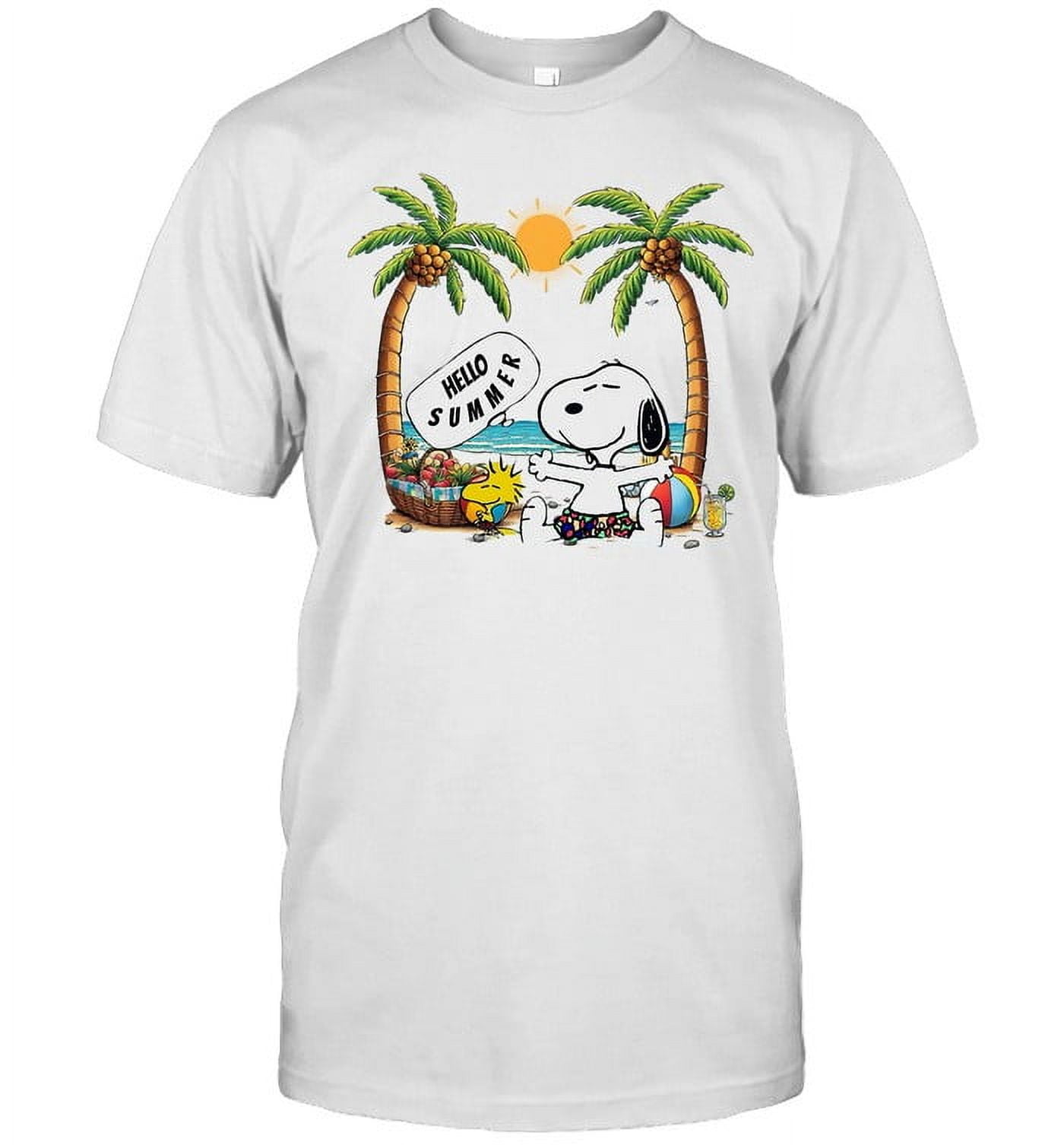 T-shirt Peanuts Snoopy At The Beach – Marron Taille S – Homme – Neuf Avec étiquette
