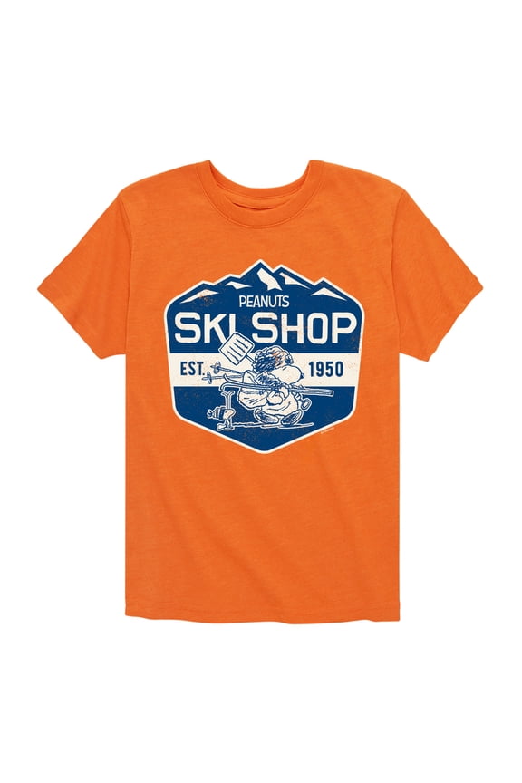 Snoopy and Woodstock Ski Shop - Toddler And Youth Short Sleeve Graphic T-Shirt