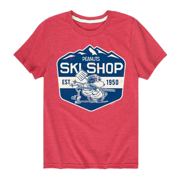Snoopy and Woodstock Ski Shop - Toddler And Youth Short Sleeve Graphic T-Shirt