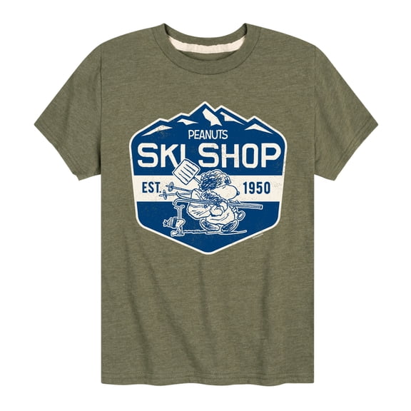 Snoopy and Woodstock Ski Shop - Toddler And Youth Short Sleeve Graphic T-Shirt