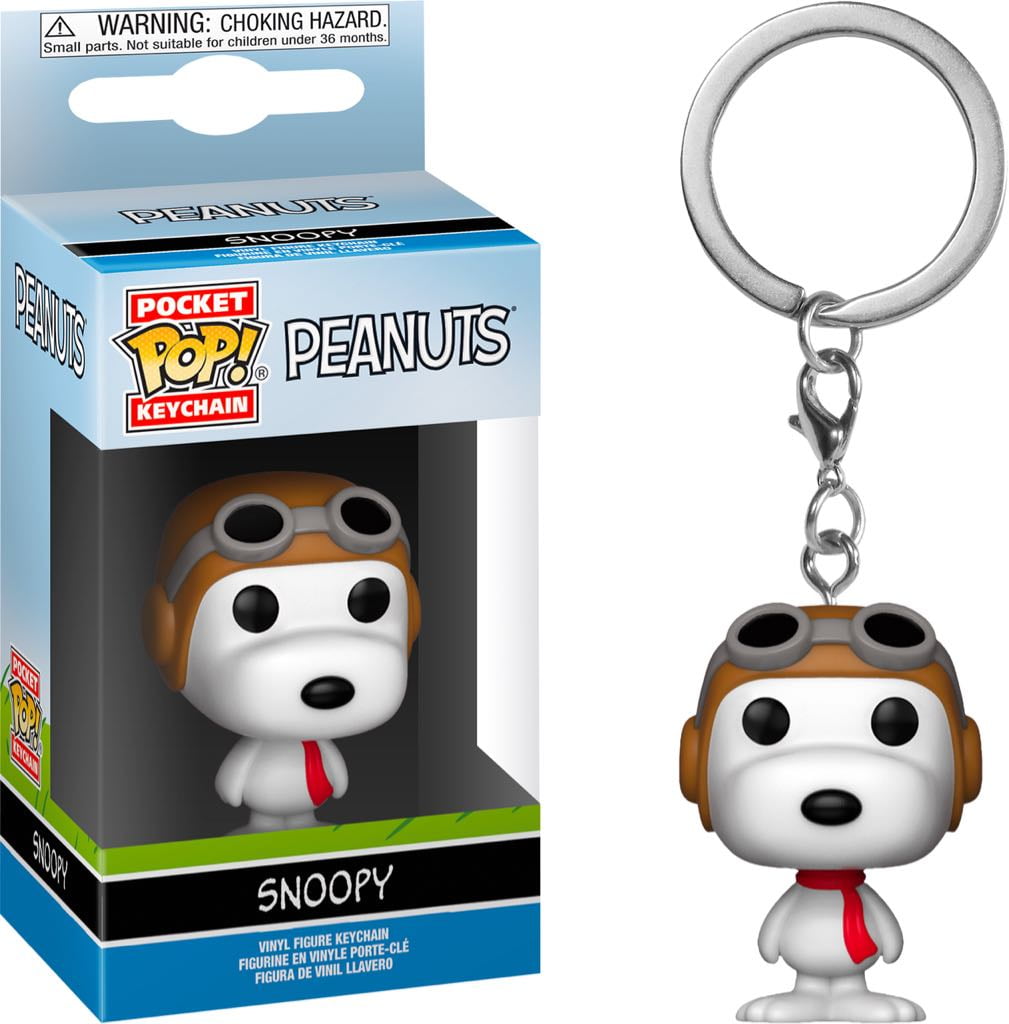 【希少】FUNKO snoopy スヌーピー Flying Ace ボブルヘッド Funko, Snoopy Pocket POP! WWI Flying Ace Keychain, Compact