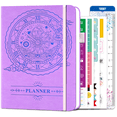 thumbnail image 1 of Snootion Achieve Your Goals Planner - Undated Weekly & Monthly, A5 Size, 120gsm Paper, 4 Sticker Sheets - Purple, 1 of 8