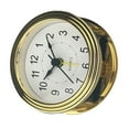 thumbnail image 1 of Snooze Alarm Clock Mechanism Insert 3Inch Diameter Gold Trim Arabic Numberals Round Watch Insert for Clock Enthusiasts, 1 of 9