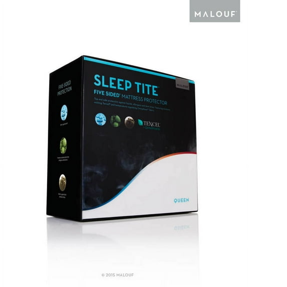 Malouf Sleep Tite Five 5ided® Mattress Protector with Tencel® + Omniphase®, California King