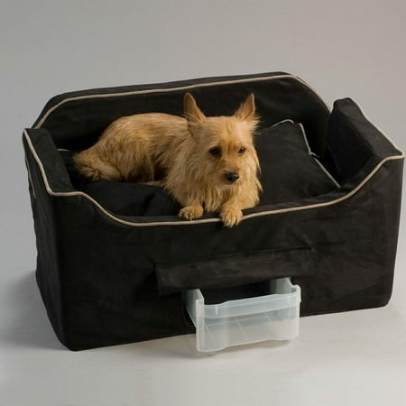 Snoozer Luxury Lookout Booster Seat for Large Dogs with Storage Tray, 34 lb Limit