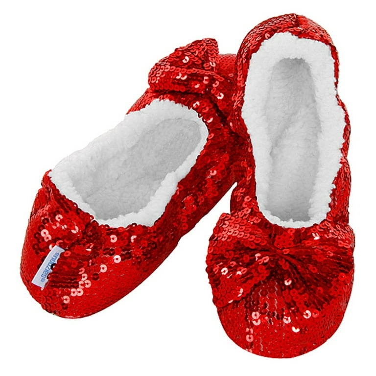 Snoozies ballerina bling slippers best sale