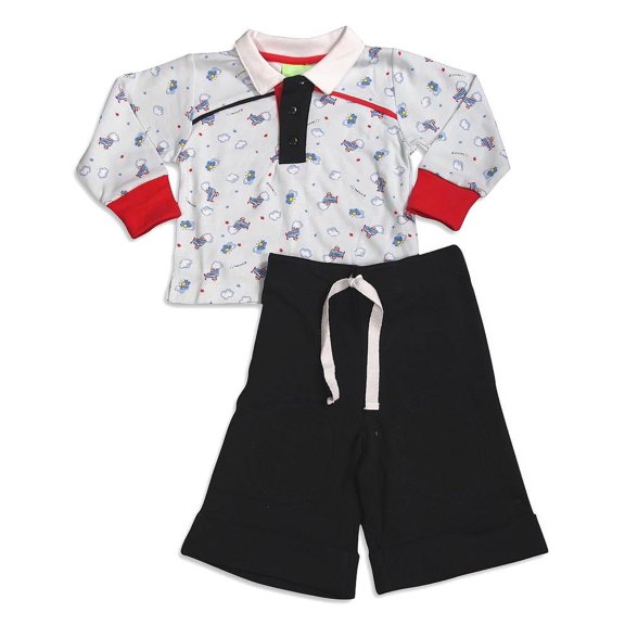 Snopea Infant Newborn Boys Cotton Long Sleeve Pant Set