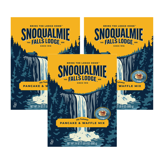 Snoqualmie Falls Old Fashioned Pancake & Waffle, 24 oz (3 Pack)
