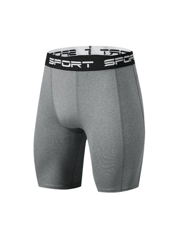 Compressions Shorts for Men Solid Color Elastic Waist Shorts Mens Casual Lightweight Basic Leggings Training Shorts Running Fitness Shorts