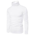 thumbnail image 1 of Snorda Men's Standard Slim-fit Long-Sleeve T-Shirt - Solid Color Casual Comfortable Elastic Slim Mid-Collar Mens Long Sleeve T Shirts S-XXL, 1 of 4