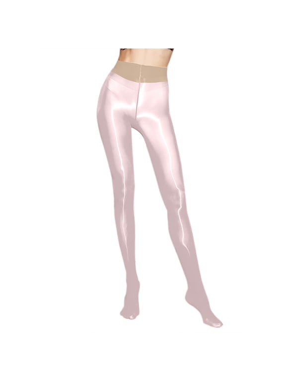 Tights for Women High Waist Shiny Pantyhose Full-Foots Tights Stretchy Elastic Waistband Hosiery Soft Comfy Stockings for Theme Party Fashion Outfits