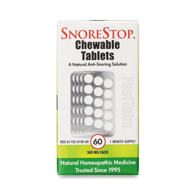 Snore Stop Oral Chewable Tablets a Natural AntiSnoring Solution 60