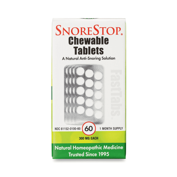 Snore Stop Oral Chewable Tablets a Natural Anti-Snoring Solution 60 Tablets