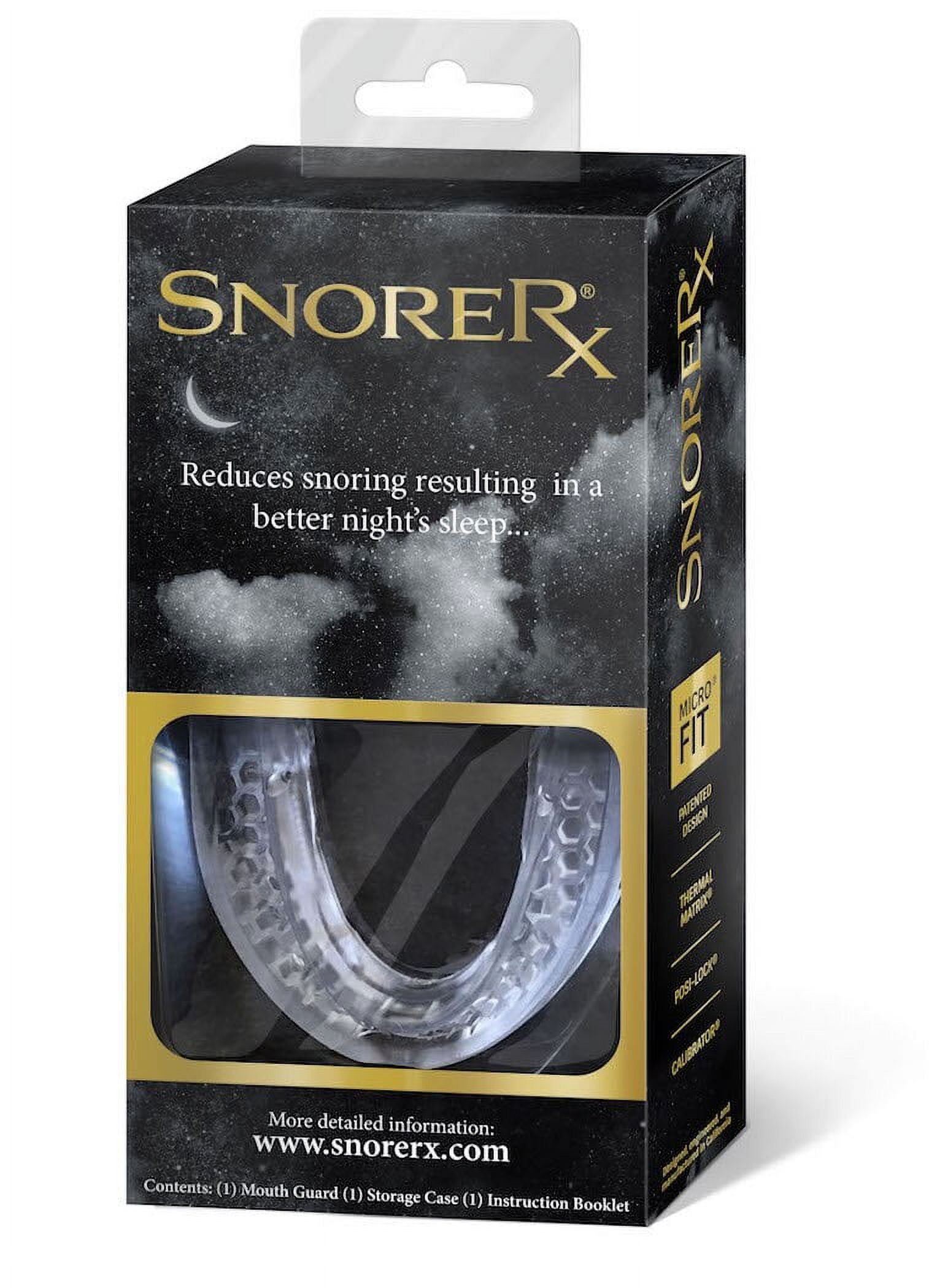 SnoreRx Sleep Mouthguard, AntiSnoring Device, Adjustable Mouthpiece 1ea
