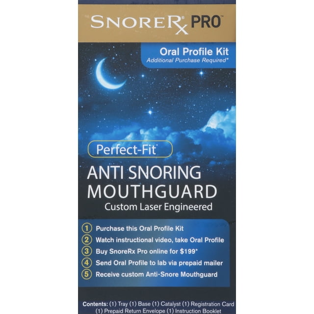 SnoreRx Pro Oral Profile Kit PerfectFit AntiSnoring Mouthguard