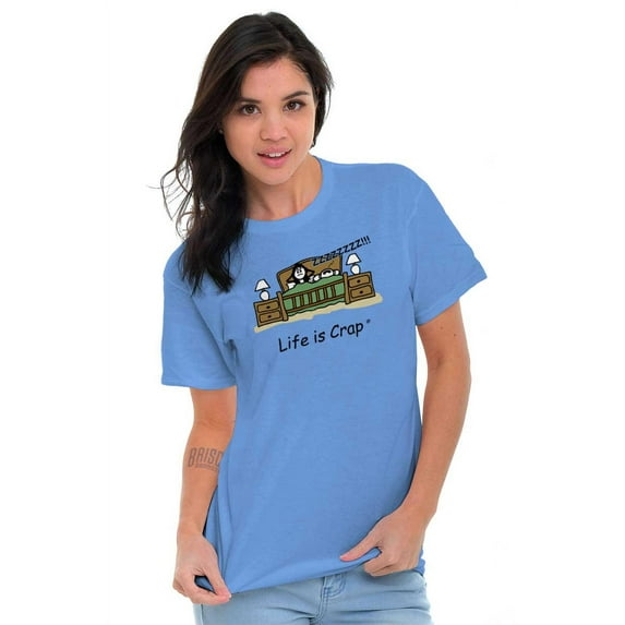 Snoring Partner Married Life Women's Graphic T Shirt Tees Brisco Brands S