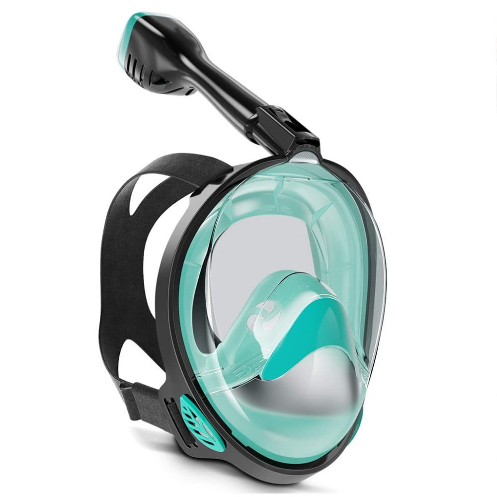 Snorkel Mask, Diving Mask, Full Face Mask, 180 Degree Vision, Anti-Fog ...