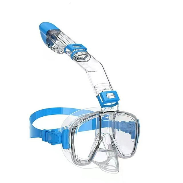 Snorkel Mask Foldable AntiFog Diving Mask Set With Full Dry Top System