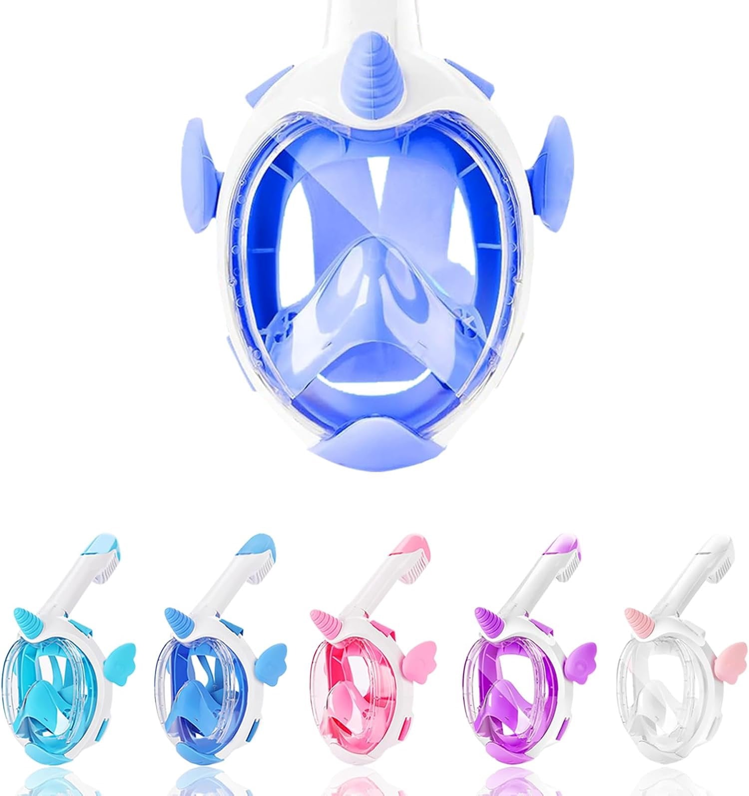 Snorkel Mask Full ,Snorkeling Gear for 4-16 with Camera Mount, 180 ...