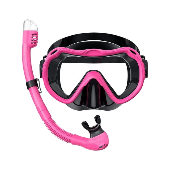 Snorkel Set Adults, Snorkelling Package with Anti-Fog,180° View Snorkelling Goggle,Dry Snorkel Mask for Adult Swimming Diving
