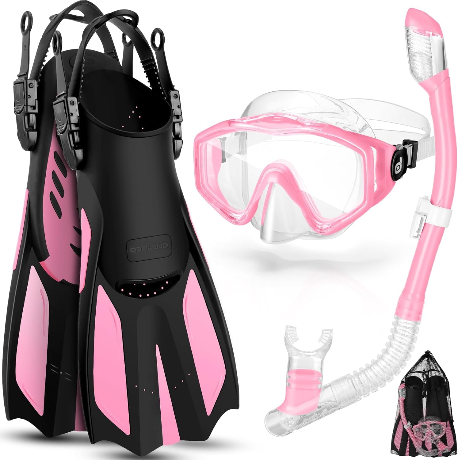 Snorkel Set, Adults Snorkeling Packages with Dry Top Diving Mask ...