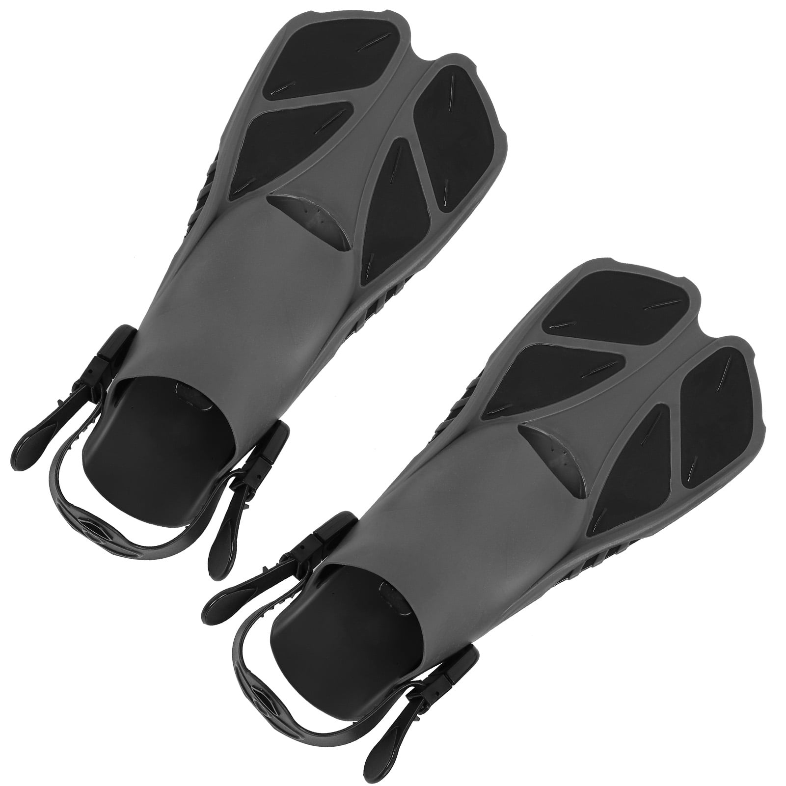 Snorkeling Fins, Soft Doublechannel Drainage Diving Flippers Rapid Drainage For Diving For