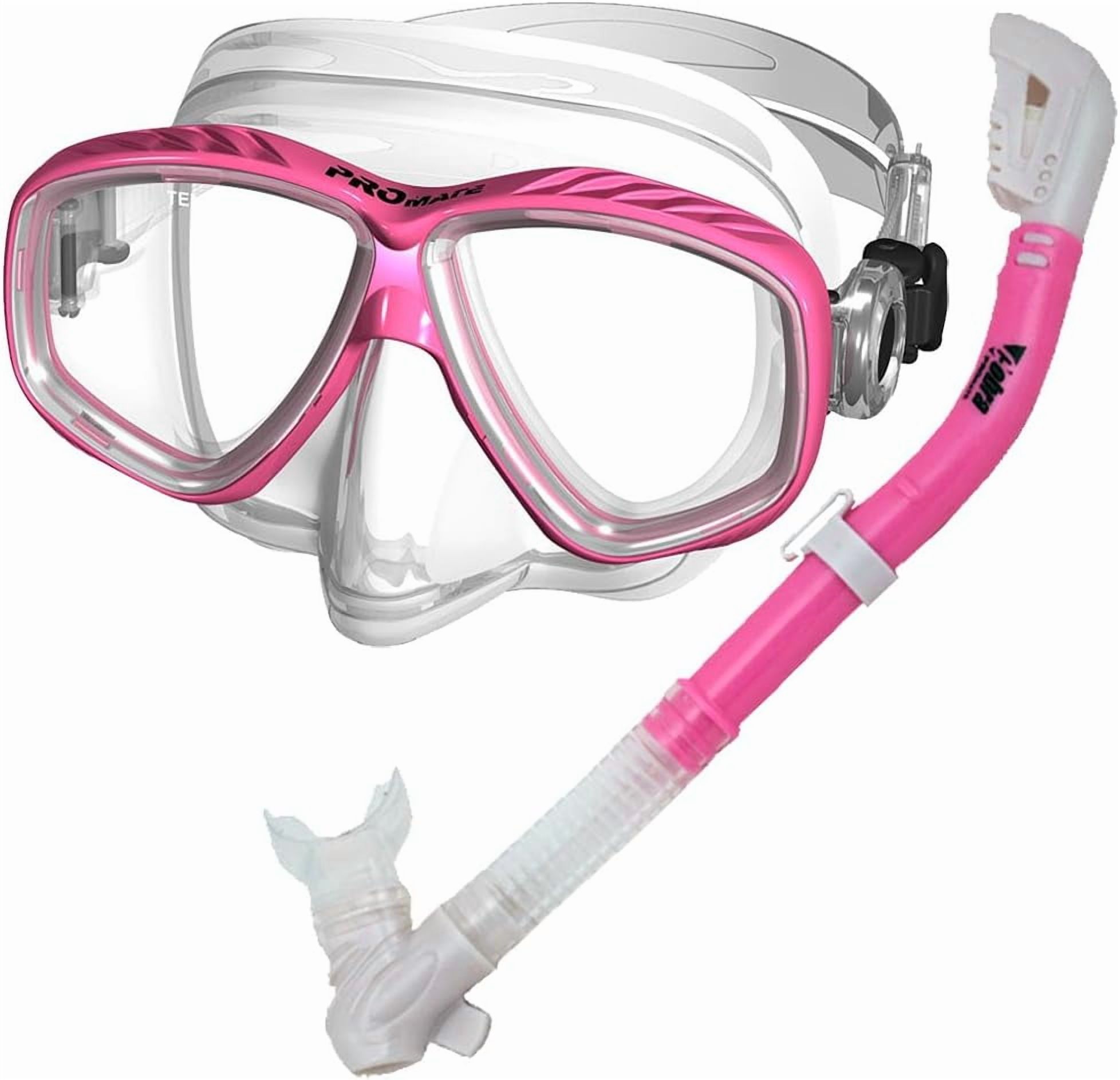 Snorkeling Scuba Dive Dry Snorkel Purge Mask w/Panoramic View Dive Gear ...