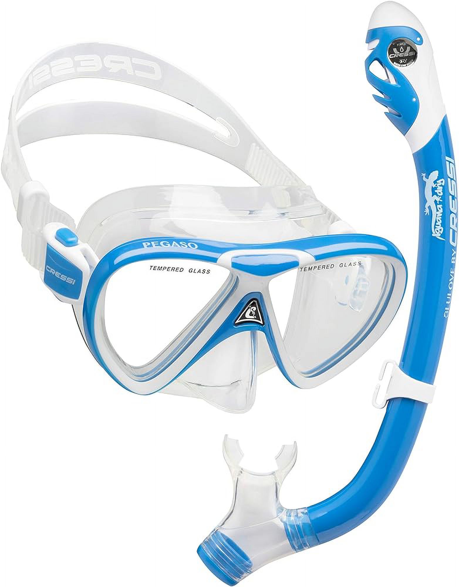 Snorkeling Set (Mask & Dry Snorkel) For Kids Aged 5 To 15 Year Old