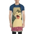 thumbnail image 1 of Snorlax Apron with Pockets Apron Aprons for Women Men Watercolor Aprons Chef Cooking Aprons Baking Aprons Gardening Aprons 28 x 33 inch, 1 of 4