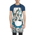 thumbnail image 1 of Snorlax Apron with Pockets Apron Aprons for Women Men Watercolor Aprons Chef Cooking Aprons Baking Aprons Gardening Aprons 28 x 33 inch, 1 of 4