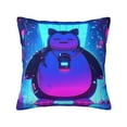 thumbnail image 1 of Snorlax Decorative Pillowcases Pillow Cover for Bed Sofa Couch Cartoon Pillow Case with Zipper Gifts Home Decor 18 x 18 inch, 1 of 2