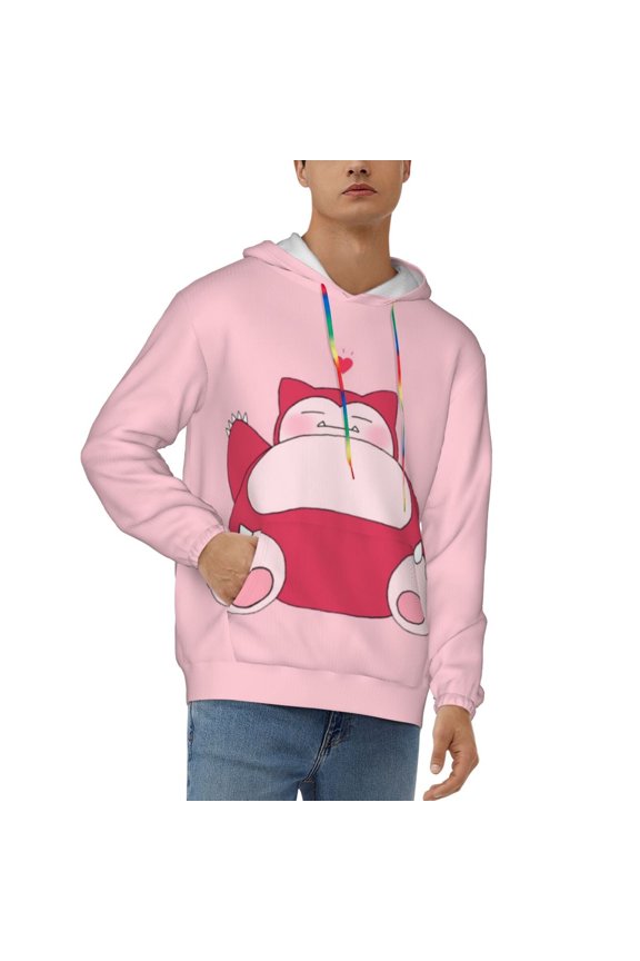 Men's Hoodie Novelty Pattern Long Sleeve Unisex Pullover Hoodies Casual Hooded Sweatshirt with Pocket
