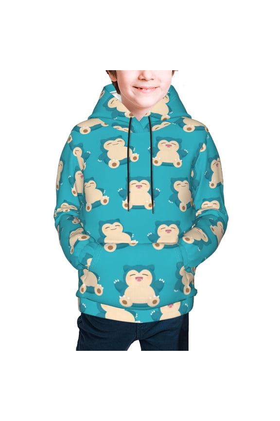 Youth Cartoon Hoodie Fashion Long Sleeve Kids Pullover Coat Casual Hoody Hooded Sweatshirts for Boys Girls