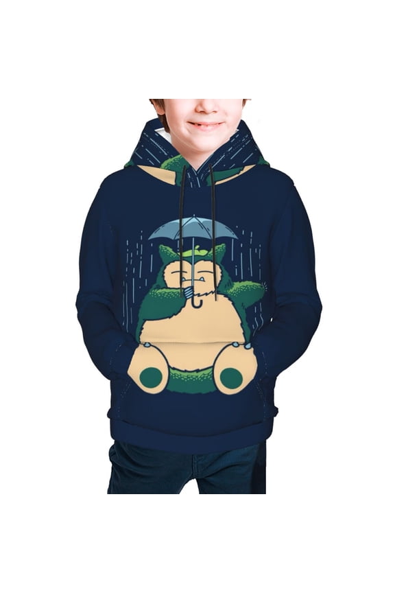 Youth Cartoon Hoodie Fashion Long Sleeve Kids Pullover Coat Casual Hoody Hooded Sweatshirts for Boys Girls