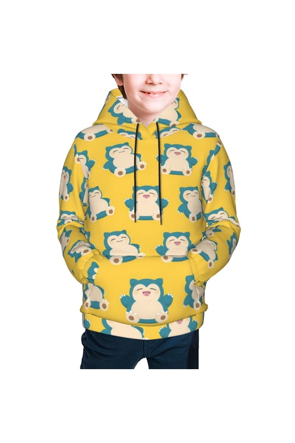 Youth Cartoon Hoodie Fashion Long Sleeve Kids Pullover Coat Casual Hoody Hooded Sweatshirts for Boys Girls