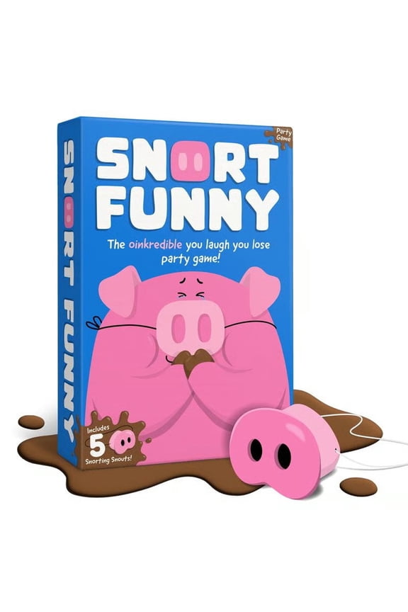 Snort Funny Party Games, The Oinkcredible You Laugh You Lose Party Game Pig Game with 150 Challenge Cards Fun and Engaging Family Reunion & Adult Games for Groups