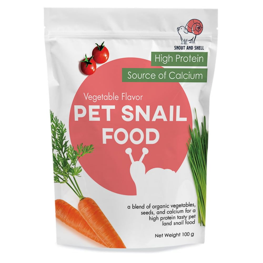Snout & Shell Vegetable MMF7 Flavored Pet Land Snail Food Tasty High