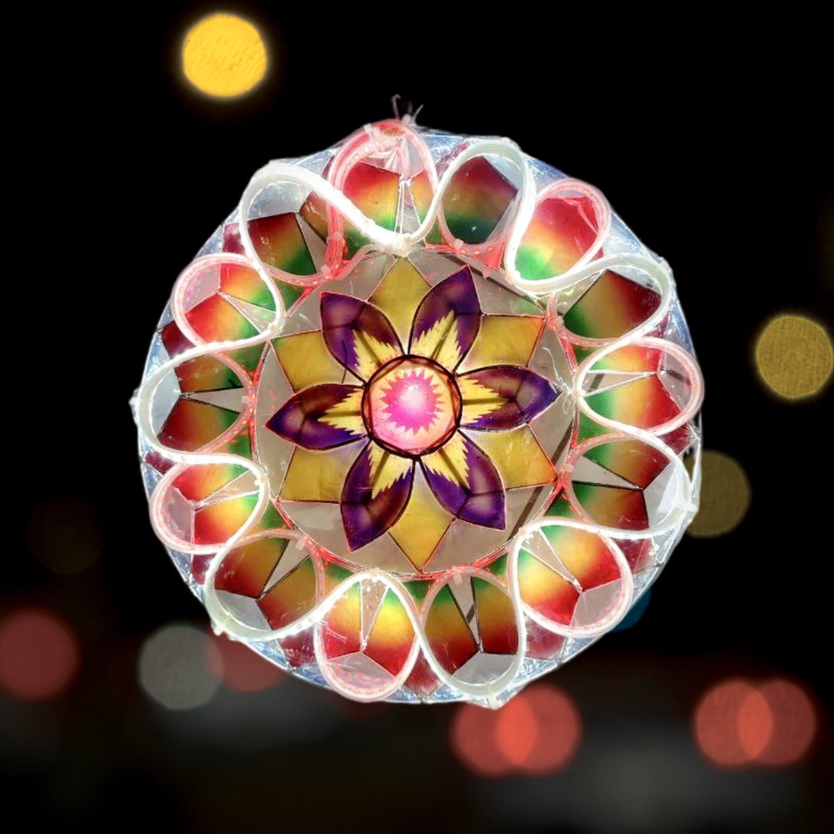 Snow A - Capiz na Parol, Christmas Lantern LED 12 inches - Walmart.com