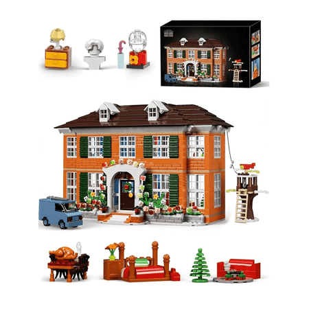 Snow Apartment Kevin's House Home Christmas Villa Building Block Set Aloness Hut Architecture Toys Family Birthday Gifts