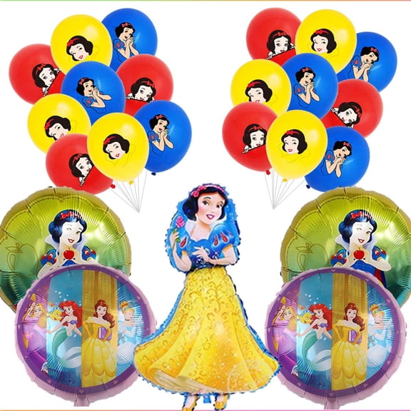 Snow Balloons Birthday Party Supplies Decor Fans Set Decorations Kit