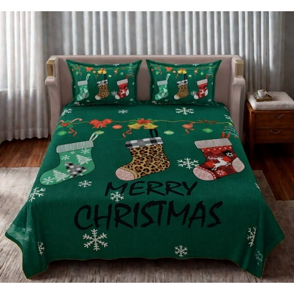 Snow Berry – Christmas Bedsheet Set