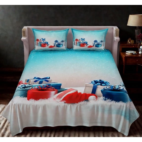 Aura Decor Modern 1-Piece Blue 250 TC Weave Bedspread Sets, Full